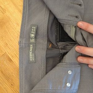 Icebreaker Merino Trousers, size 28, grey